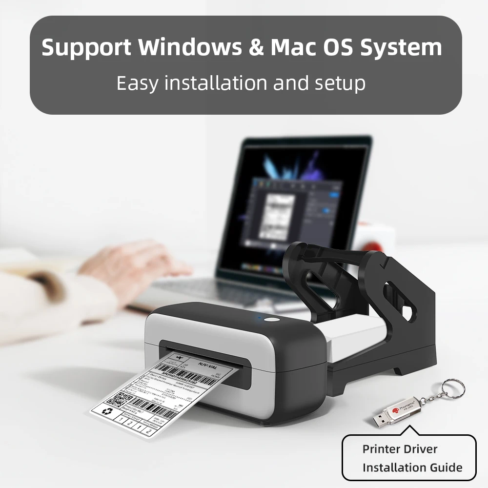 Набор термопринтеров для этикеток принтер 203 точек/дюйм 150 мм/секция фото и