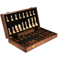 professional chess pieces international folding table games with wooden box children aldult gift table ornaments