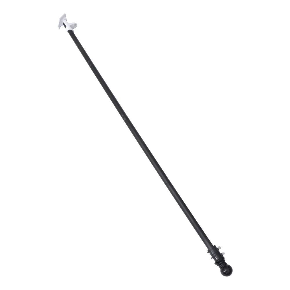 

1 Set Flag Pole Kit Outdoor Rotating Tangle-Free Flagpole with Bracket