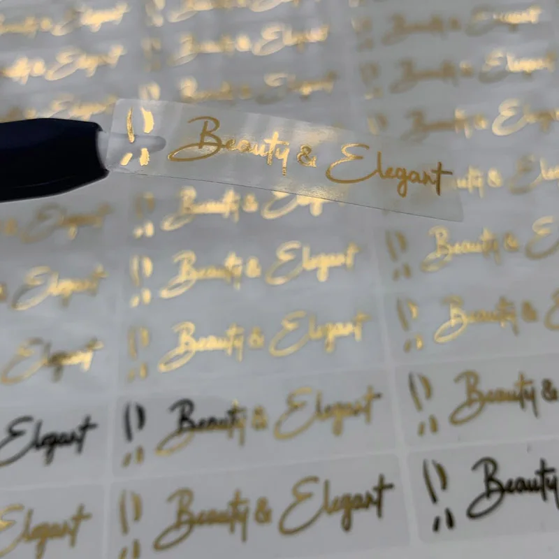 Цветные наклейки с логотипом на заказ прозрачные этикетки для ресниц из фольги.