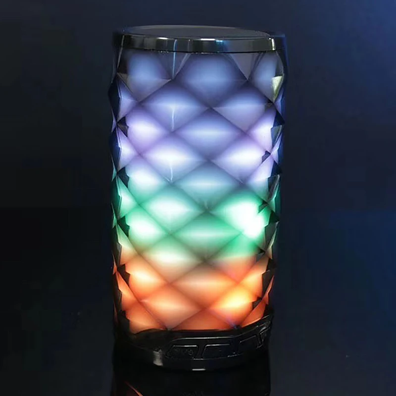 5V LED Хрустальный фонарь беспроводной Bluetooth динамик USB Мини Красочный Алмаз