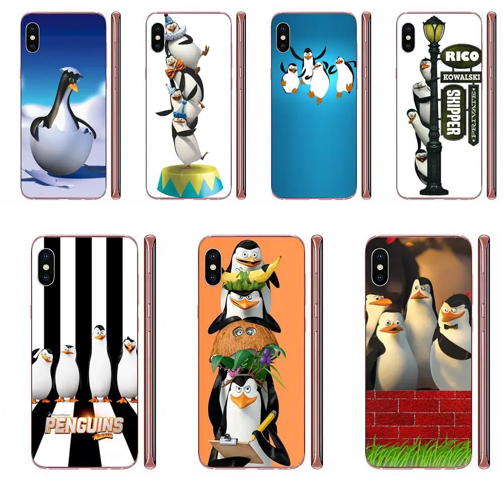 Окрашенные для Samsung Galaxy A10 A20 A20E A3 A40 A5 A50 A7 J1 J3 J4 J5 J6 J7 2016 2017 2018 Горячие Пингвины