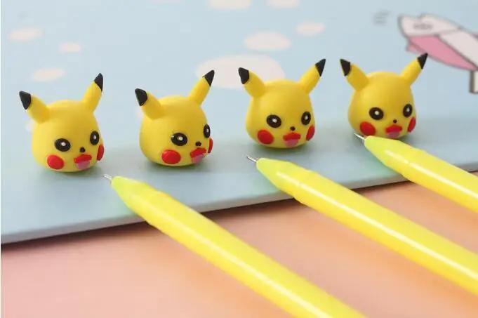 1 шт. Lytwtw корейские канцелярские принадлежности милый мультфильм Kawaii Пикачу кошка гелевая ручка школьные принадлежности офисные ручки подарок эльф