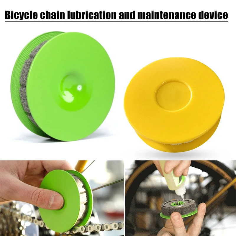 

Bicycle Chain Wool Oil Lubricator Bike Chain Oiler Roller Cycling Cleaner Lubricant MTB Bike Accessories Chain Repair Tools MJ