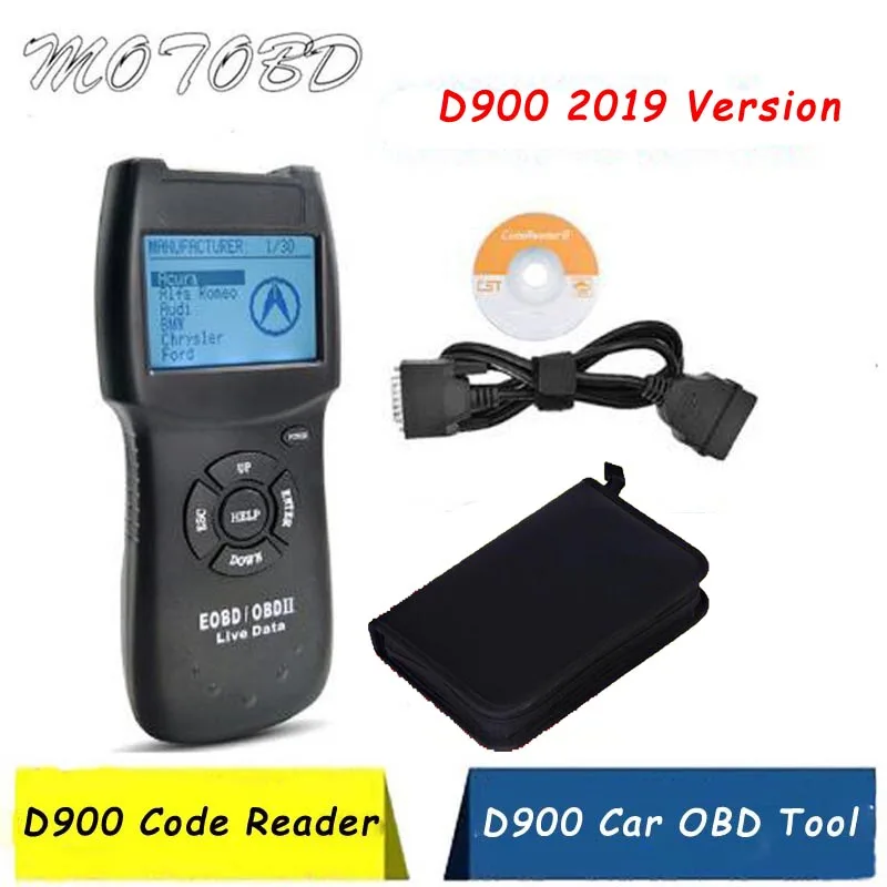 Новейший V2021 OBD2 сканер D900 Автомобильный диагностический интерфейс Считывание