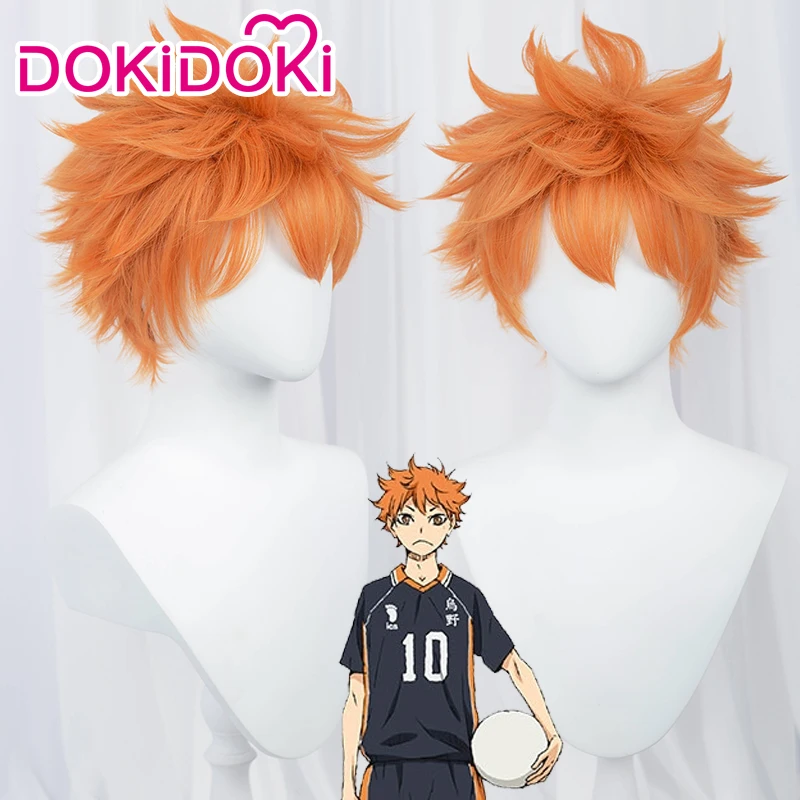 DokiDoki Аниме Haikyuu! Косапп парик Hinata Shoyo Косплей Хината шоё Хэллоуин косаплей |