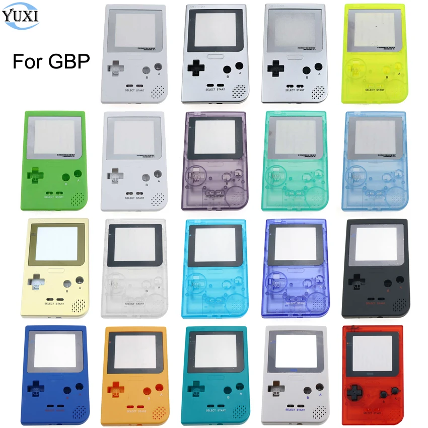

Полноразмерный чехол YuXi для Gameboy, Карманный чехол, жесткий чехол с объективом экрана и кнопками для консоли GBP