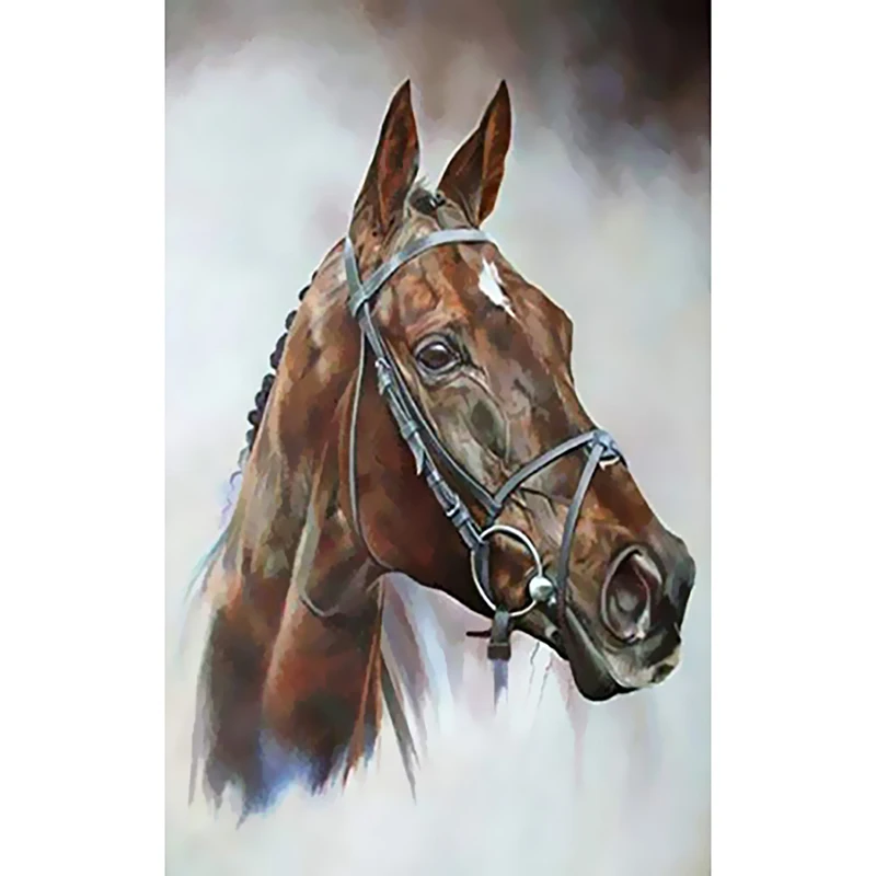 

DIY digital oil painting acrylic horse digital hand-painted oil painting" home decoration mural