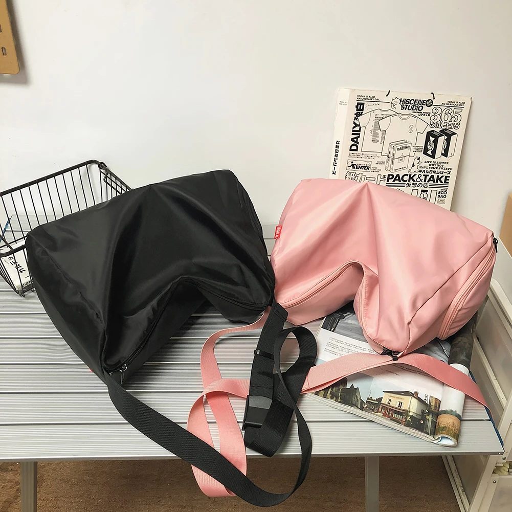 

Fashion Women Men Solid Color Crossbody Shoulder Messenger Bag Casual Large Capacity Handbags
