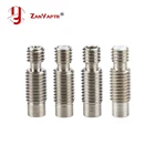 E3D V6 теплообрыв Hotend горло для 1,75 мм3,0 мм Филамент цельнометаллическийс PTFE M6 M7 нержавеющая сталь удаленного подачи трубка