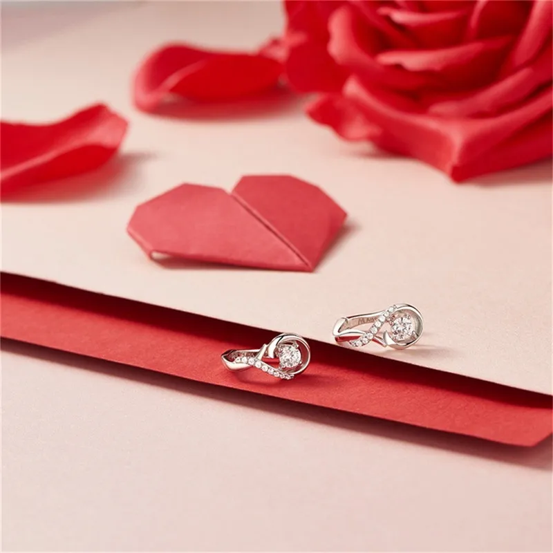 

Exquisite Music Note Weight Loss Earrings Cubic Zirconia Earrings Acupoint Stimulation Magnetic Therapy Fat Burning