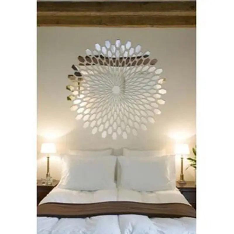 

Useful Acrylic Square decorative mirror wall stickers environmentally high-quality Bathroom livingroom bedroom decorative mirror