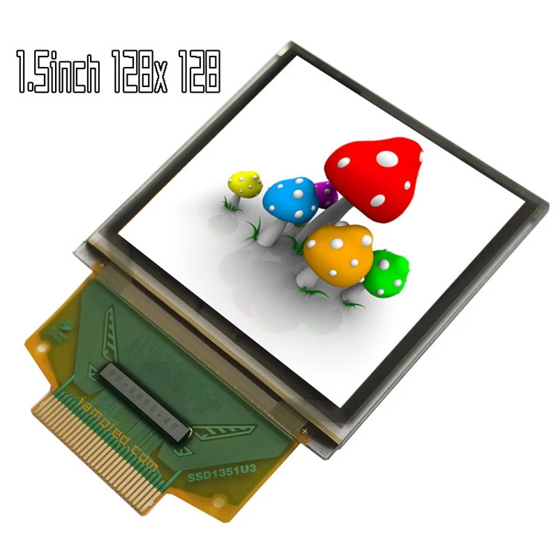 1 5 дюймов Цвет OLED Дисплей Sn с 128X128 Разрешение последовательный порт SPI 30PIN