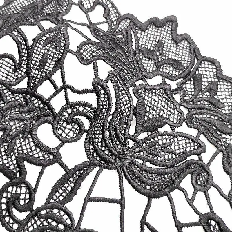 Вышивка с круглой горловиной для творчества искусственные Съемная воротники