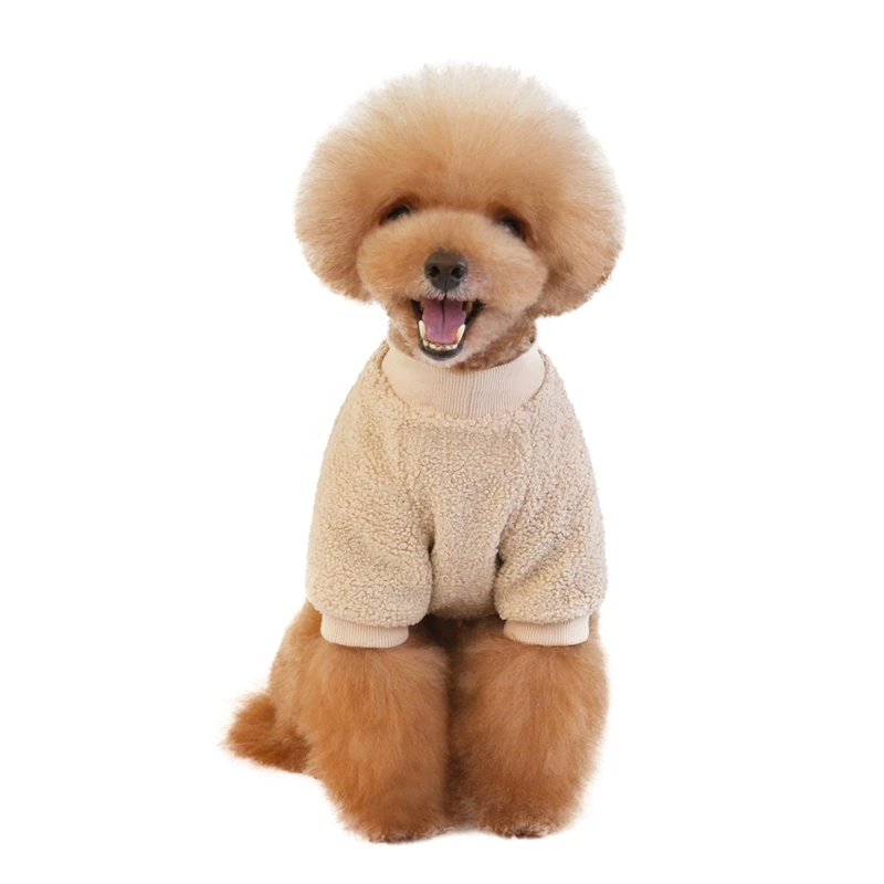 

Double-sided Autumn Winter Warm Dog Clothes For Puppy Kitten Pet Comfortable Velvet Simple Coat Dog Costume