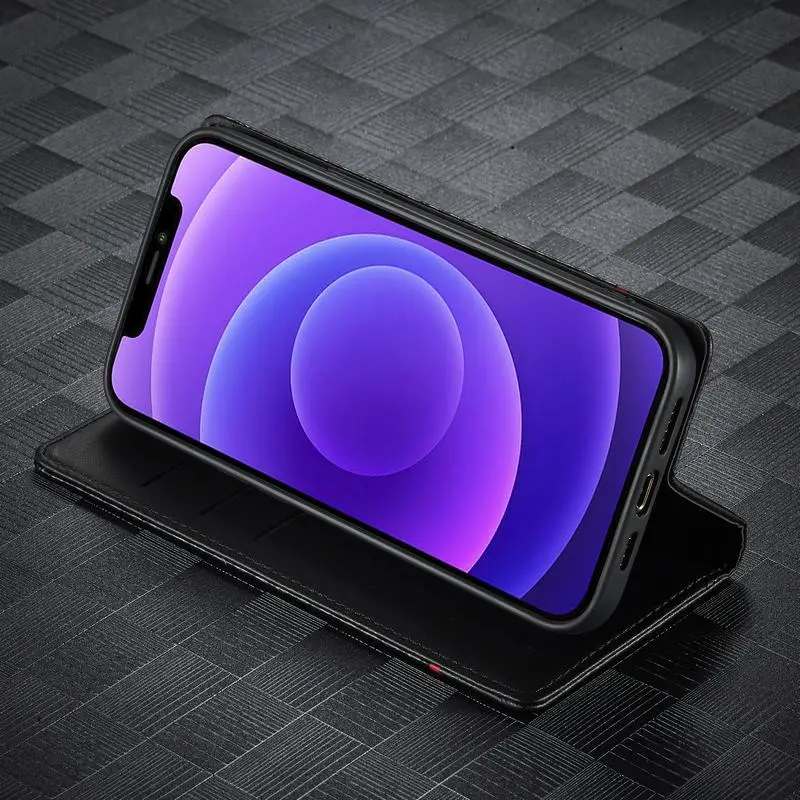 Чехол из углеродного волокна для iPhone 12 Pro 11 Xs Max Xr 7 Plus SE 2020 13 Mini кошелек кожаный