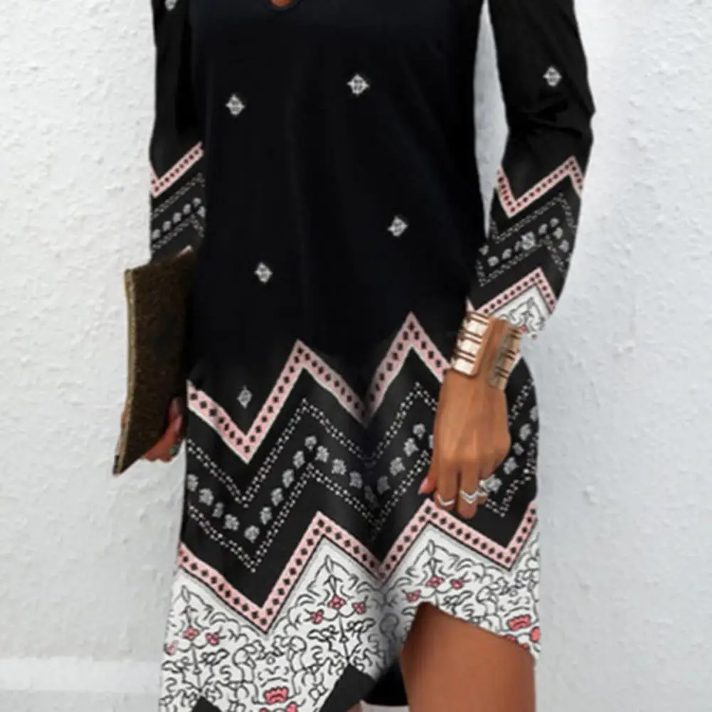

80% Dropshipping!!Women Chain Halter Floral Print Hollow Out Off Shoulder Irregular Hem Mini Dress Streetwear for Party