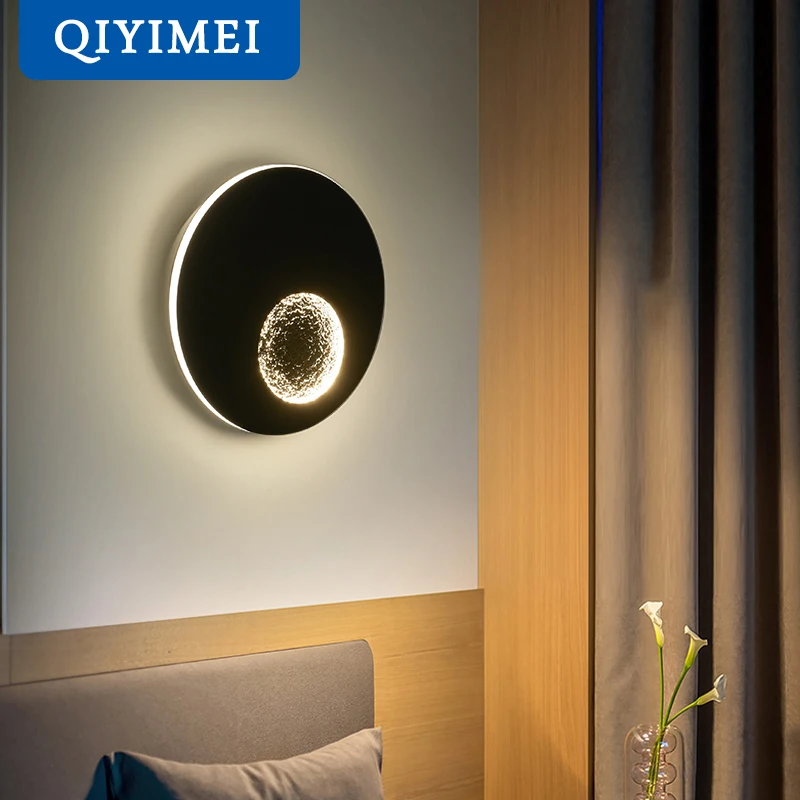 

Настенные светильники QIYIMEI LED белые, черные, серые