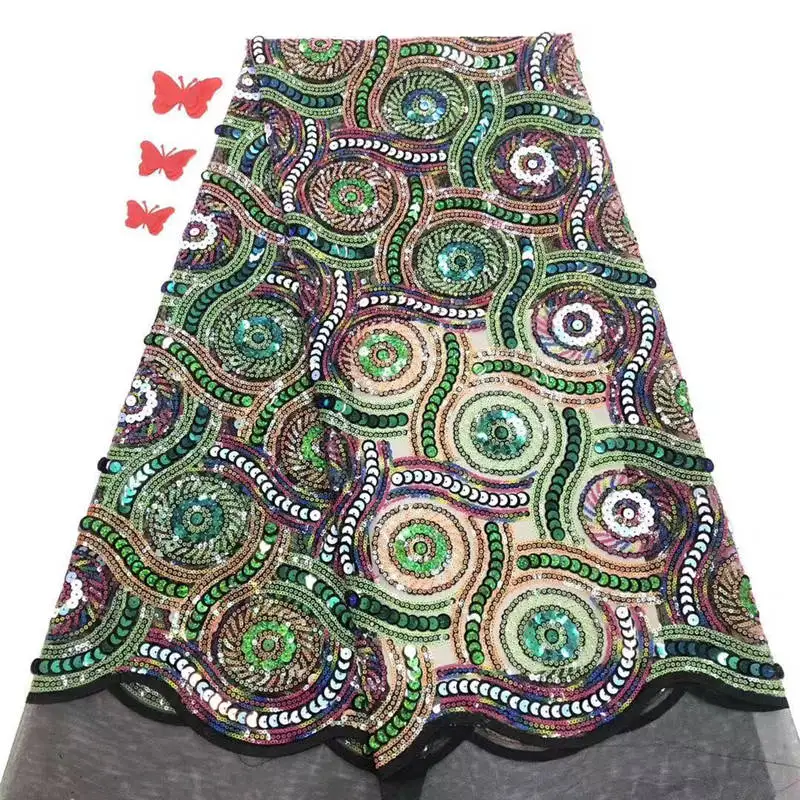 Новинка 2019! ВЫСОКОКАЧЕСТВЕННАЯ кружевная ткань с вышивкой в Африканском