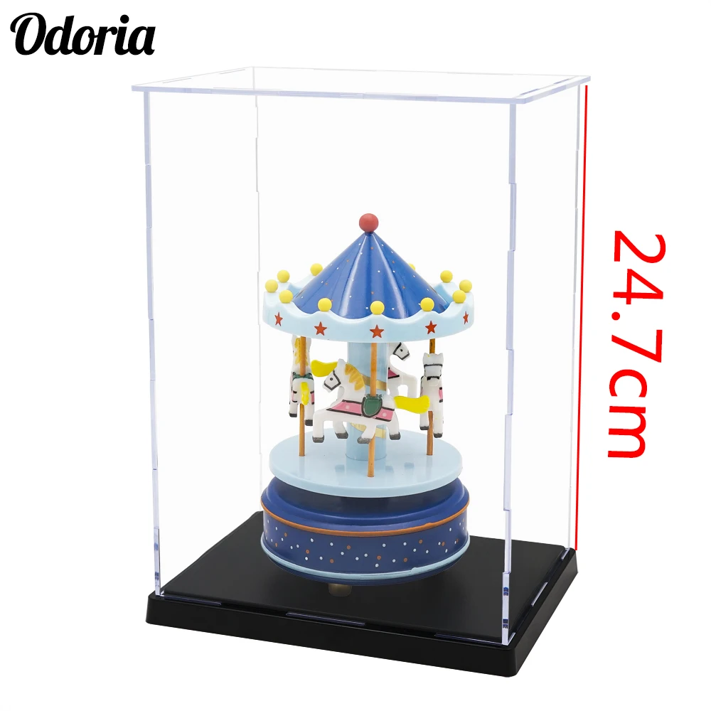 Прозрачный акриловый самоустанавливающийся чехол Odoria для экрана/коробки 24 7 см