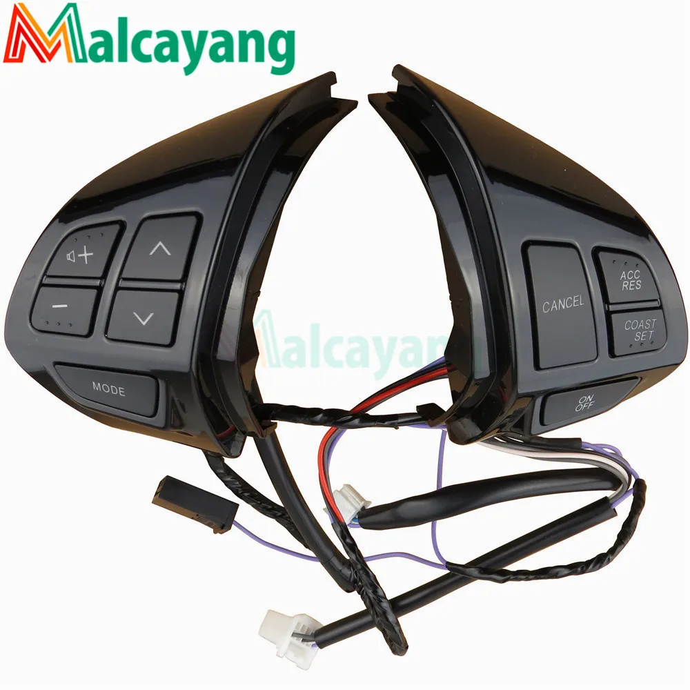 Black Bluetooth телефон круиз контроль руля переключатель авто запчасти руль кнопки для Mitsubishi Outlander 2007-2012 - Цвет: Black