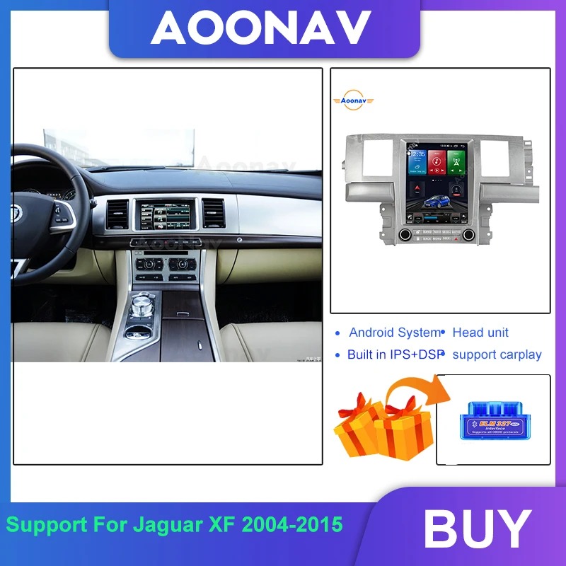 

Экран Tesla для Jaguar XF 2004-2015 Android, автомобильное радио, GPS-навигация, автомобильный мультимедийный видеоплеер, головное устройство, встроенный ...