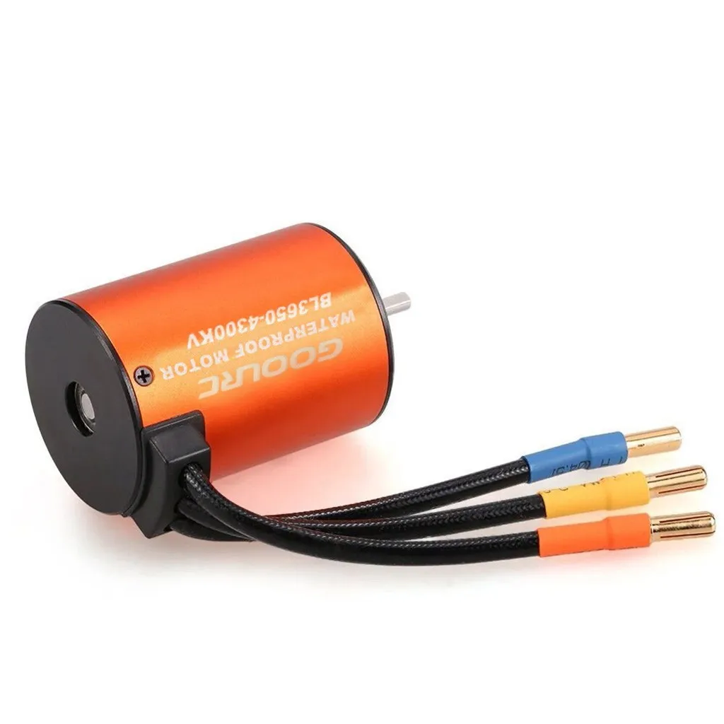 550 4300KV 4-полюсный бесщеточный двигатель без датчика для 1/10 4WD грузовиков с
