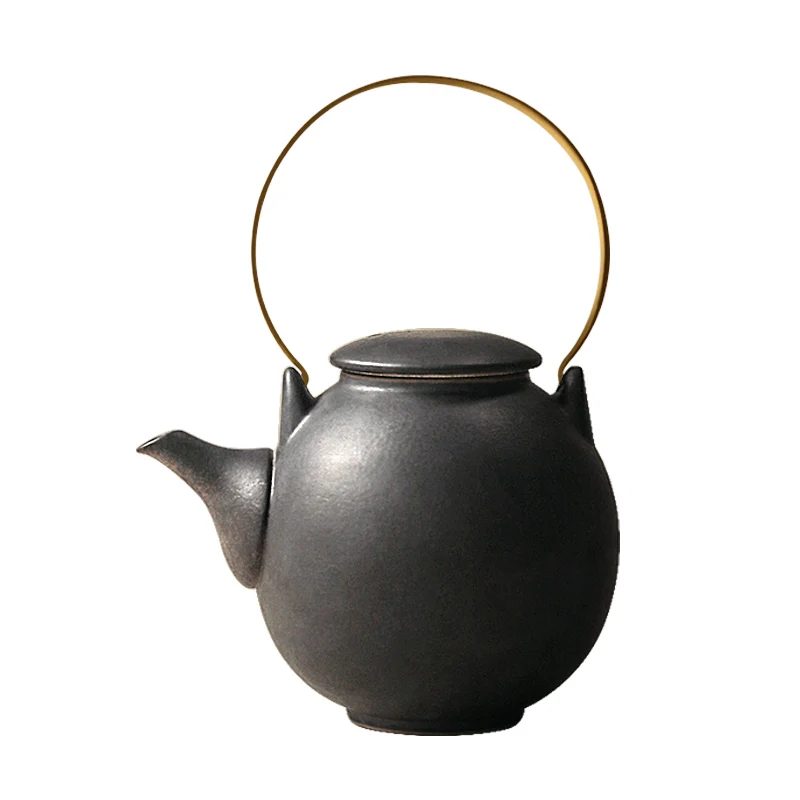 

Vintage Filter Tea Pot Set Cover Japanese Handmade Ceramic Tiliang Teapot Single Color Glaze Wasserkocher Home Garden EF50TP