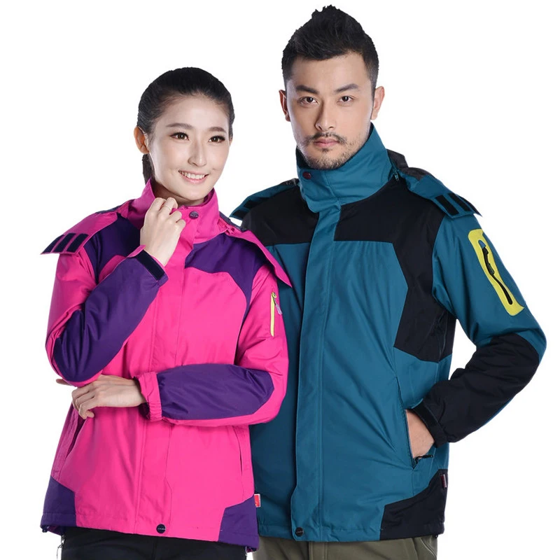 На открытом воздухе 2 в 1 Пеший Туризм куртки Для мужчин женщин кемпинг флисовая
