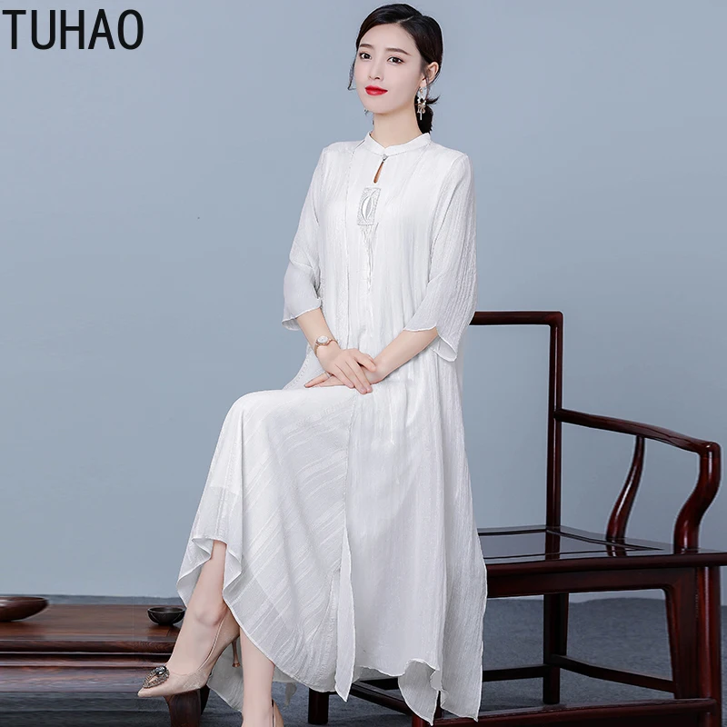 TUHAO костюм из двух частей в китайском стиле платье большого размера 3XL 2XL