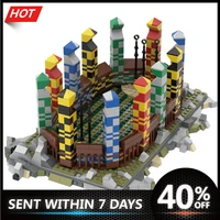 street view house model city scene quidditch pitch constructor educational toys building blocks bricks for children kids gifts