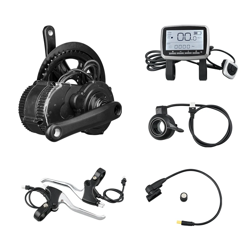 36V 500W TSDZ2 KIT Kunray E велосипед среднего привода двигателя 500 Вт 48 в 36 В Электрический велосипед конверсионный комплект TSDZ2 VLCD5 дисплей Датчик крутящего момента CNC кольцо для цепного колеса - Цвет: 36V 500W TSDZ2 KIT