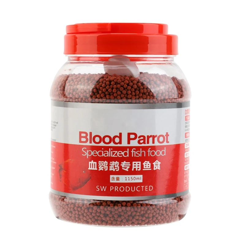 

ZL 500g Red Parrot fish food float on water Giant Blood Gold Blood Parrot fish flowerhorn Head tropical Fish Food Feed