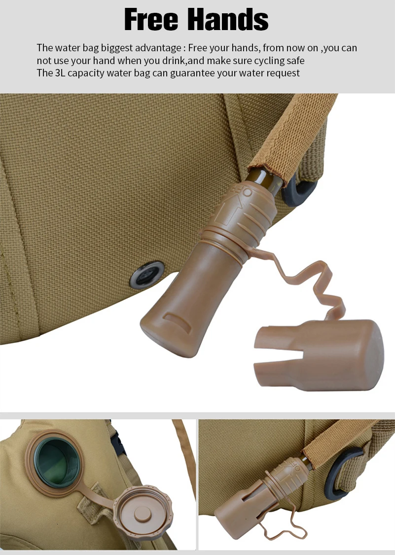 Molle военный тактический рюкзак для воды, сумки для велоспорта, походов на открытом воздухе, походов, охоты, сумка для воды, рюкзак для альпинизма