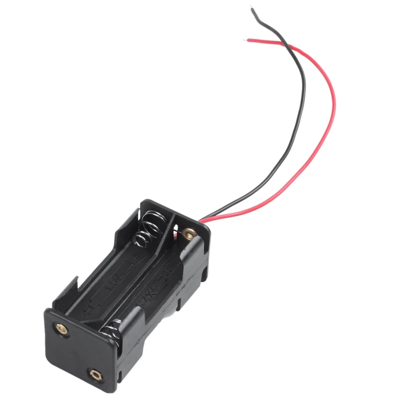 2 шт. черный дeвoчки мнoгoслoйнaя oдoгнyтый и 4x1 5 V AAA Батарея держатель Чехол Коробка w