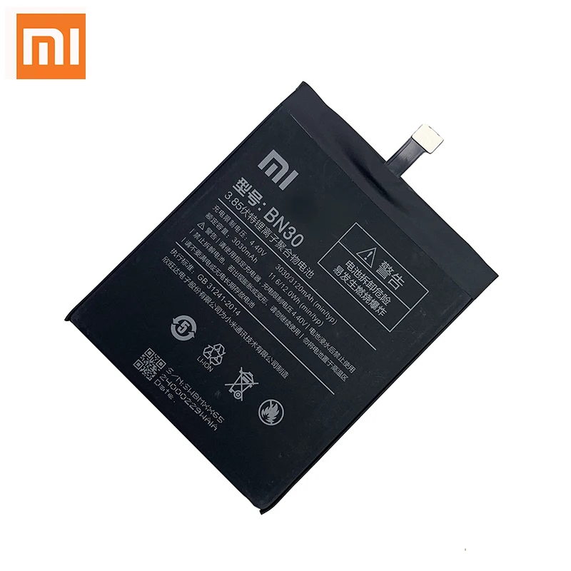xiao mi original phone battery bn30 for xiaomi redmi 4a mi4a m4a high quality 3120mah phone replacement batteries free global shipping