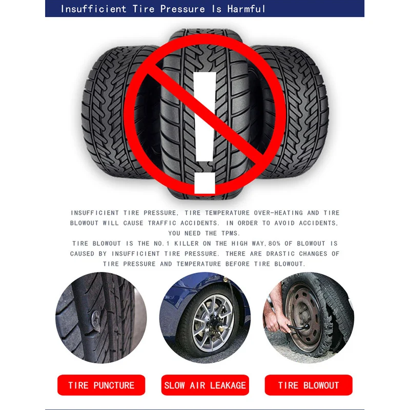 2019 система контроля давления в автомобильных шинах TPMS цифровой дисплей реальном