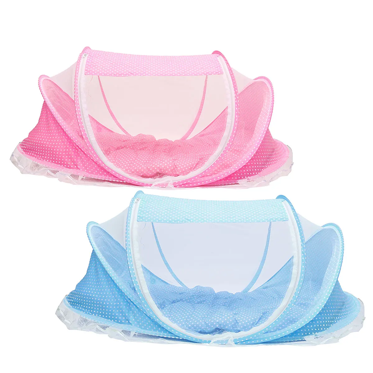 

Portable Baby Netting Bedding Crib Mat Pad Cover Foldable Baby Mosquito Nets Tent Bed Mattress Pillow Suit for 0-2 Years
