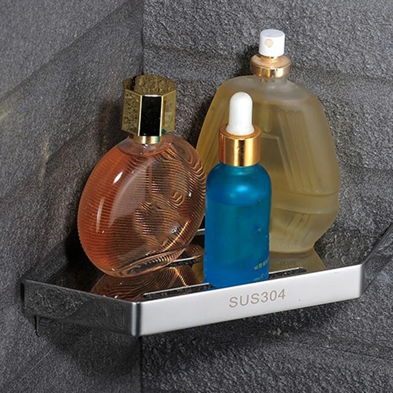 

Угловая полка для душа из нержавеющей стали, антикоррозийный угловой органайзер для хранения душа, настенное крепление для кухни, ванной ко...