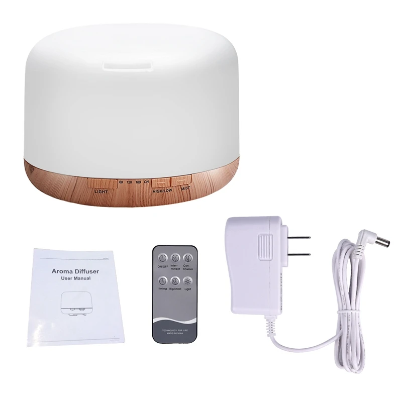 

Air Humidifier Essential oil diffuser 300ML 500ML Ultrasonic Cool Mist Maker Fogger Humidifier LED Lamp Aroma Diffuser Electric