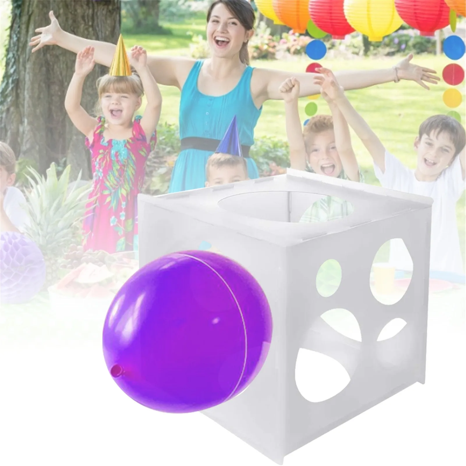 

11 Holes Balloon Sizer Box Balloon Arches Columns Make Balloon Size Measurement Tool for Birthday Party Decoration