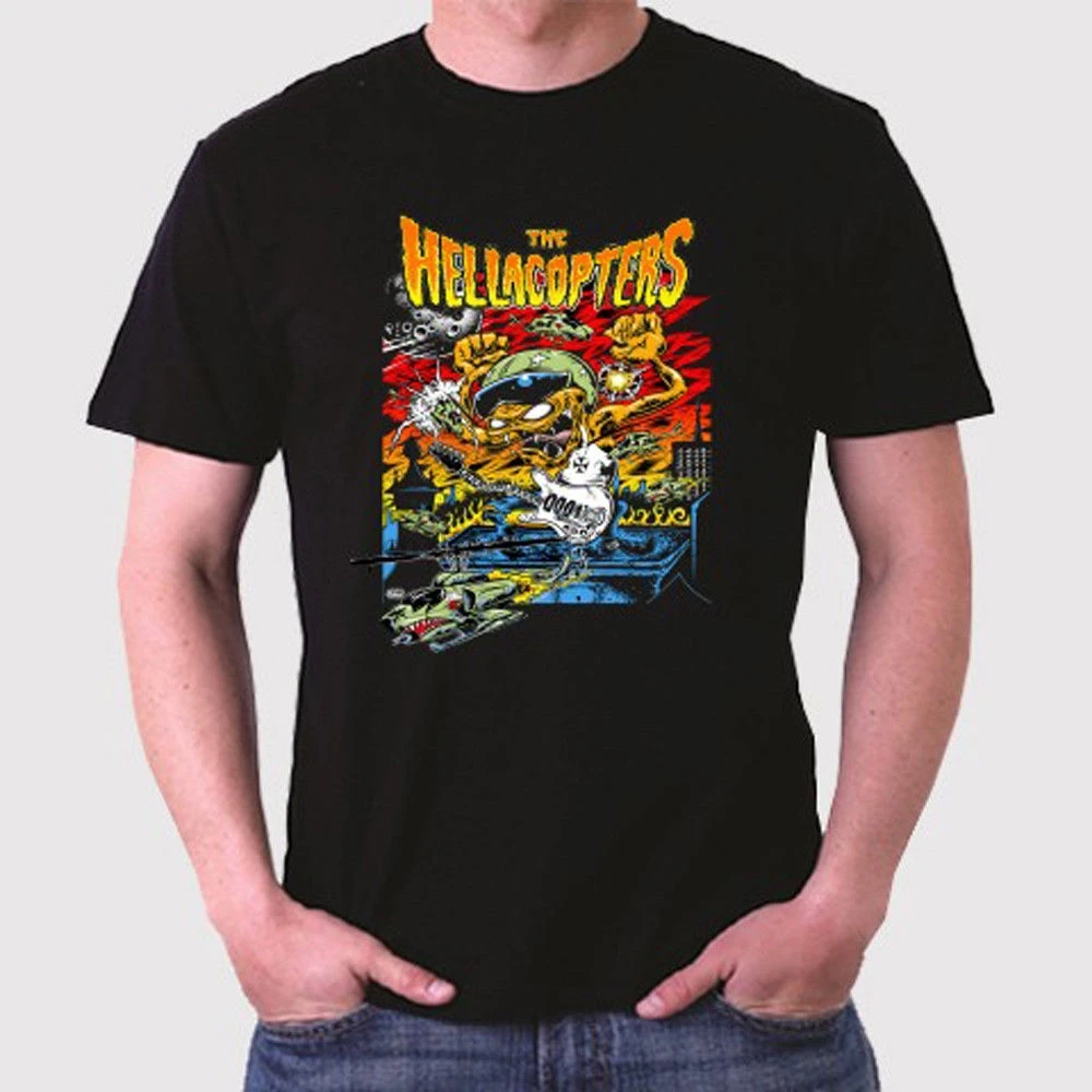 

The Hellacopters Hard Rock Band Tour Concert Men's Black T-Shirt Size S to 3XL 2020 New Fashion Men'S T-Shirts Short Sleeve