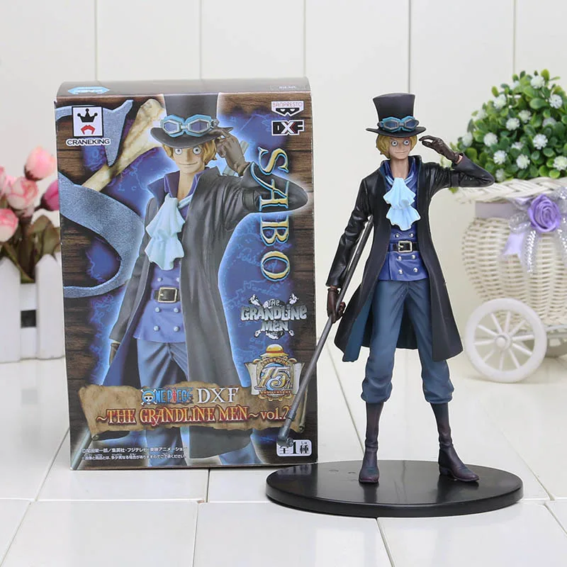 16572 17cm Sabo box Аниме одна деталь фигурка туз Шанкс обезьяна д Луффи фигурка Зоро Санджи Ло Трафальгар Сабо одна деталь аниме MSP ПВХ Модель игрушки - Цвет: 16572 17cm Sabo box