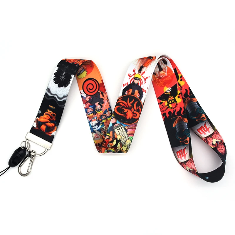 Мультяшный аниме ремешок для телефонов Uzumaki Naruto Lanyards чехол телефона ключей