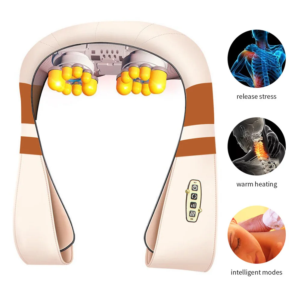 U образный Электрический шиацу массажер для спины шеи плеч тела инфракрасного