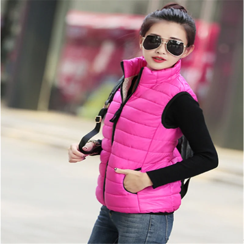 Зимний пуховик для женщин 2020 Корейская теплая парка без рукавов верхняя одежда