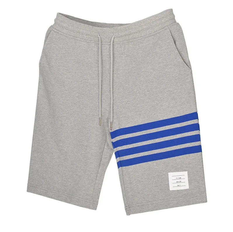 

2021 Fashion TB Brand Shorts Men Summer Pure Cotton Casual Sports Trousers Tracksuit Bottoms Mens Jogger Track Pants