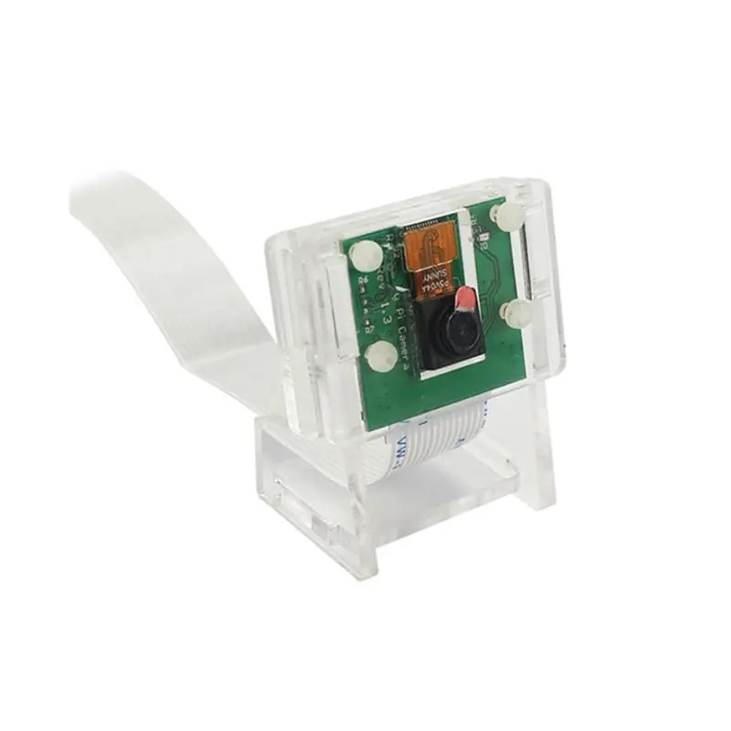 

2021 New 1Set Transparent Acrylic 5MP Camera Holder Clear Support Bracket Case for Raspberry Pi 1-4 for V2 Official Camera