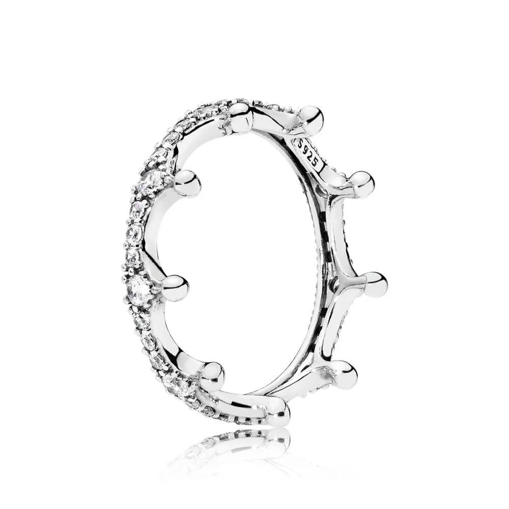 

6 Style Women Silver Color Color Rings Gold Crown With Crystal Exotic Ring For Women Jewelry