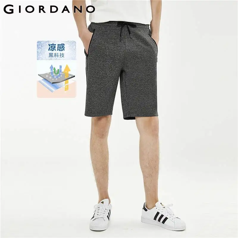 

Шорты Giordano мужские быстросохнущие, высокотехнологичные эластичные талии на молнии, с карманами, лето 01101498